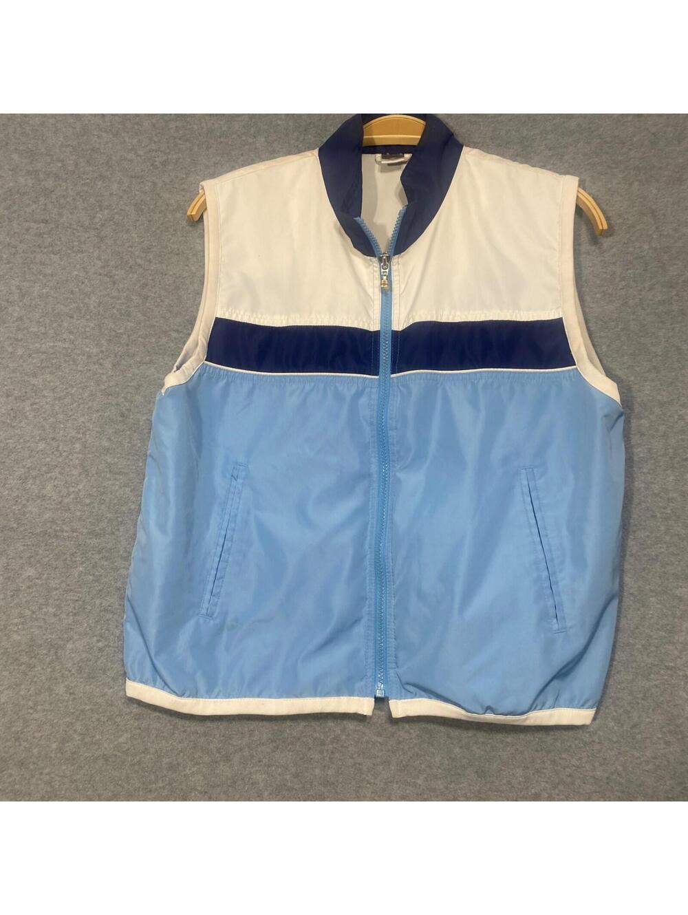Vintage Cheetah Women's Windbreaker vest Blue Size Medium